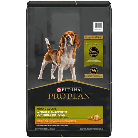Purina Pro Plan Weight Management for Adult Dogs, 18 lb Bag - Walmart.com