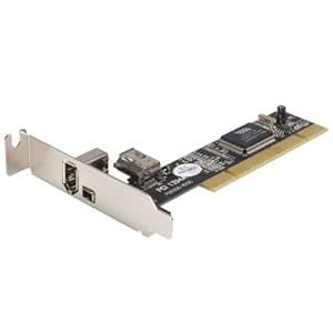 StarTech Low Profile 3 Port PCI/PCI-X FireWire400(1394a) Adapter Card ...