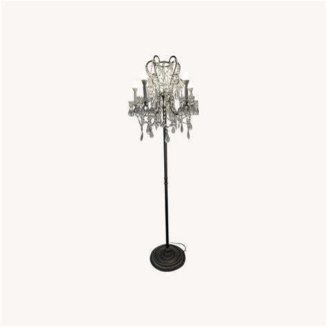 Restoration Hardware Crystal Chandelier Floor Lamp - AptDeco