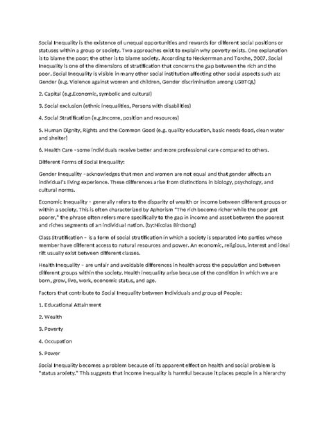 Image result for Social Inequality Explained