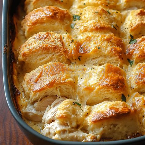 Easy Savory Chicken Biscuit Casserole Recipe