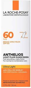 LA ROCHE-POSAY Sunscreen - SPF 60 Anthelios Light Fluid Face Sunscreen ...