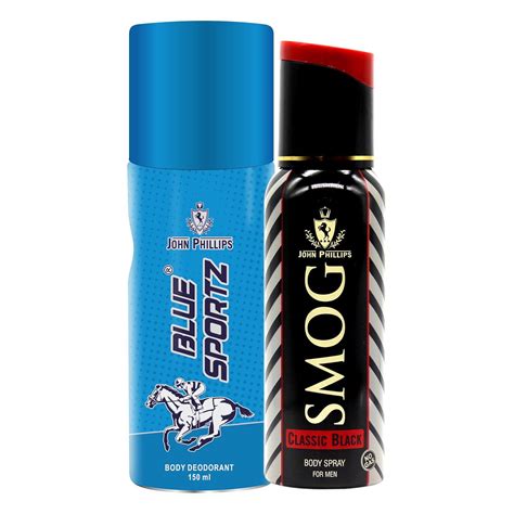 Buy John Phillips Men & Women BLUE SPORTZ DEO & SMOG CLASSIC BLACK DEO ...