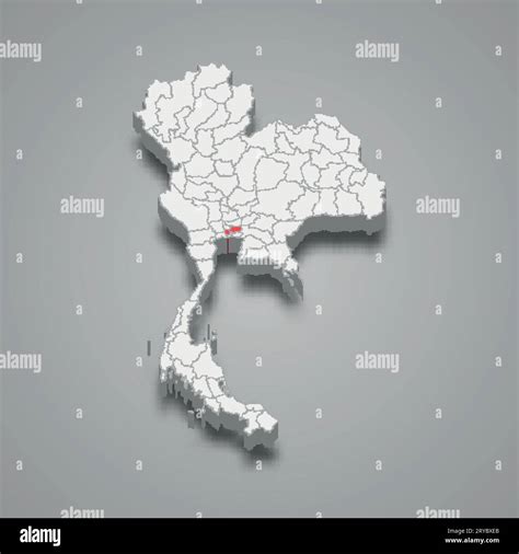 Bangkok province location Thailand 3d isometric map Stock Vector Image & Art - Alamy