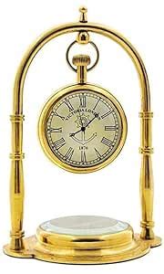 Nautical Victoria Antique Hanging Table Clock with Direction Compass ...