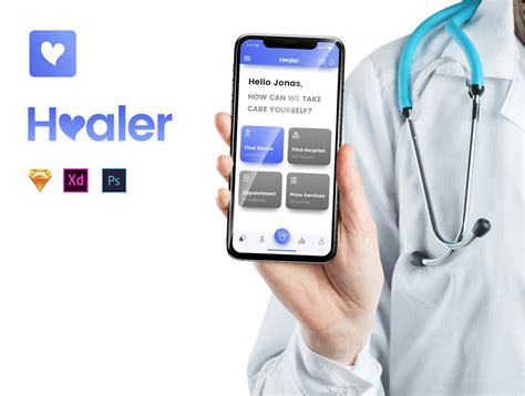 医疗健康私人助理移动iOS UI工具包Healer UI Kit - 设计口袋