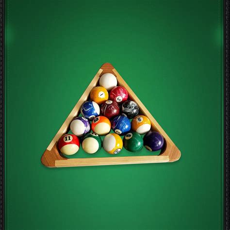 Wood Billiard Triangle Ball Rack, Pool Table Regulation Size Billiard ...