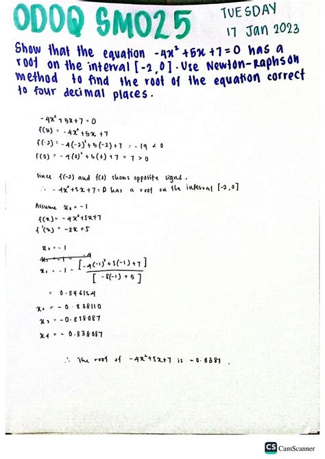 Image result for Newton-Raphson Method Solution