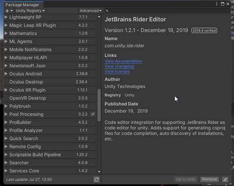 Unity Module Payload Processing 的图像结果