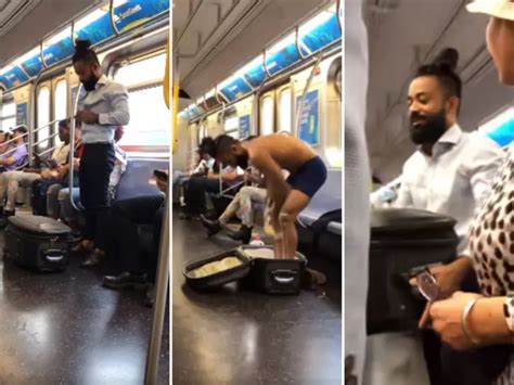Man Bathes In NYC Subway