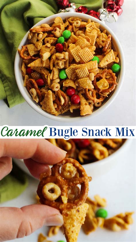 Caramel Bugle Snack Mix | Chex mix recipes, Bugles snack mix, Snack mix