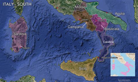 Map Italian Wine Regions — Tenzing