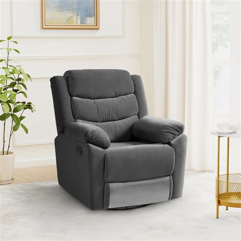 Amazon Brand - Solimo Sudbury 1 Seater Fabric Rocking & Revolving ...