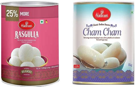 Haldiram's Haldiram Cham Cham & Rasgulla 1 kg X 2 Pcs Box Price in ...