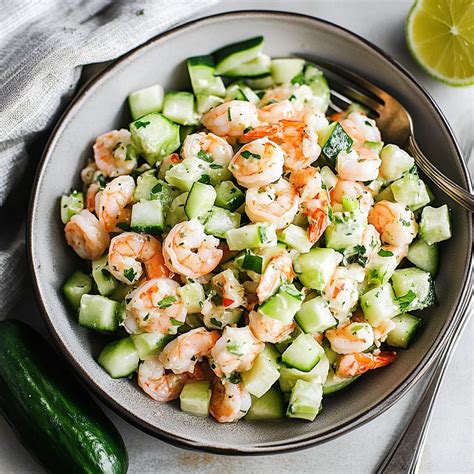 Cucumber Shrimp Salad