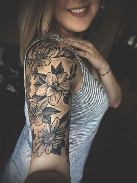 upper arm tattoos for women