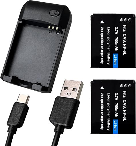 Amazon.com: CofunKool NP-6L Battery Charger, Digital Camera Battery ...