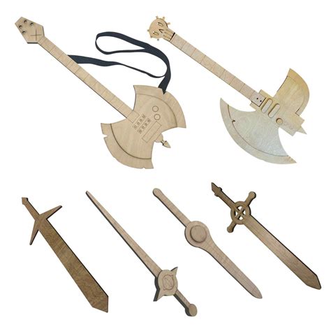 Unpainted Adventure Time Replicas | DIY Swords Shields Guitars