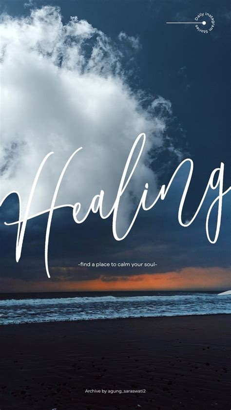 Healing Words on Blue Sky