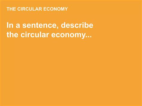 The circular economy introduction | PPTX