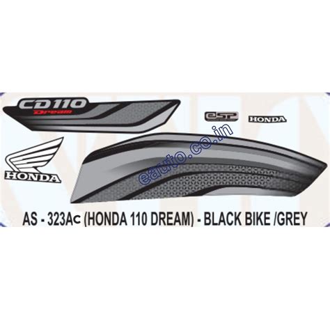 Graphics Sticker Set for Honda CD 110 Dream | eSP | Black Vehicle | Gr
