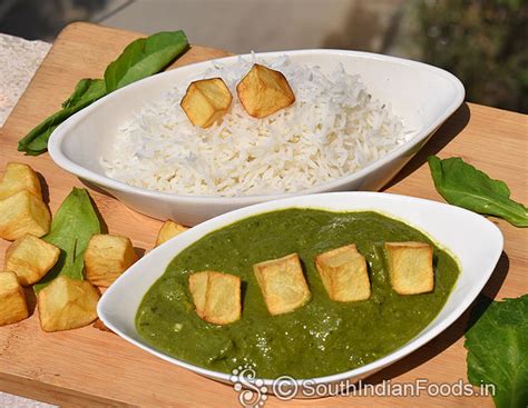 Aloo palak restaurant style | Aloo palak gravy | Potato spinach curry ...