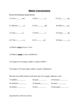 Image result for Conversion Problems Multiple Choice