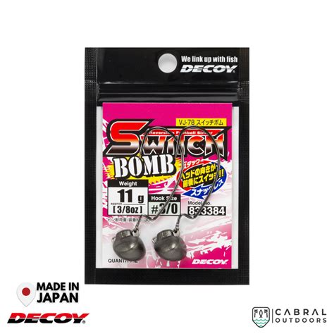 Decoy VJ-78 Switch Bomb Jighead | #1/0-#3/0 | 5g-14g – Cabral Outdoors