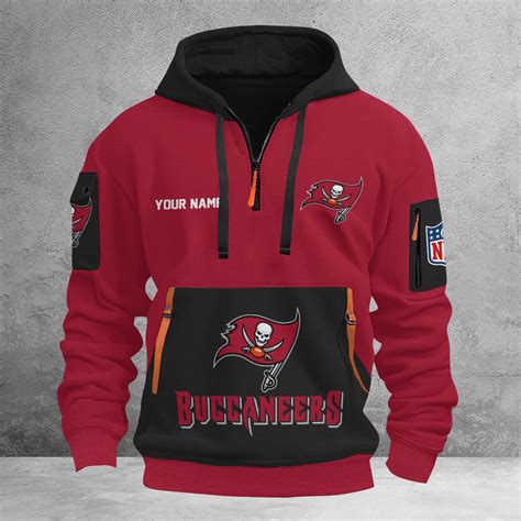 Tampa Bay Buccaneers 3D Half Zip Hoodie – Royaljacket