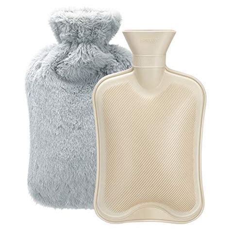 Buy Hot Water Bottle with Soft Cover (2 Liter) Classic Rubber Hot Water ...