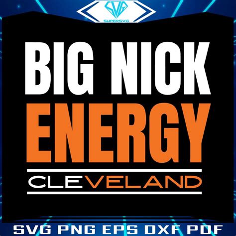 Big Nick Energy Cleveland Football SVG