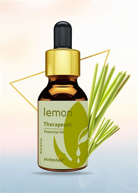 Get Therapeutic Lemongrass Premium Essential Oil with UV Shield - 15 ml ...