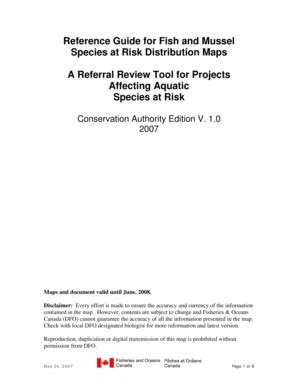 Fillable Online Reference Guide for Fish and Mussel v1 Updated Feb2008 ...