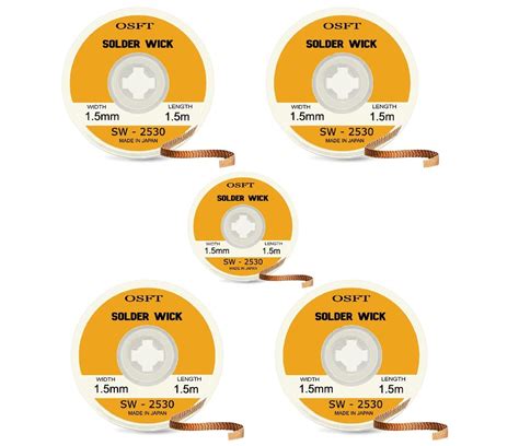OSFT Solder Wick Braid Copper Wire with Flux I Desoldering Wire I ...