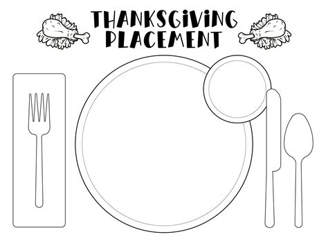 Turkey Thanksgiving Placemats - 10 Free PDF Printables | Printablee