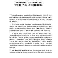 Economic Condition of Tamil Nadu under British - Tamil Nadu State PSC ...