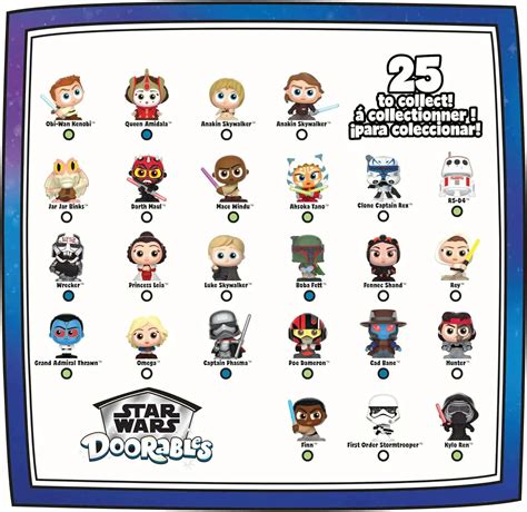 Disney Doorables Star Wars Series 2 Galaxy Mini Peek Mystery Pack 4 ...
