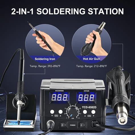 CREWORKS Digital Soldering Station Kit, 2 in 1 India | Ubuy