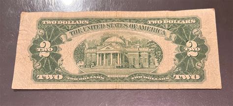 1953 2-dollar Red Seal Bills - Etsy