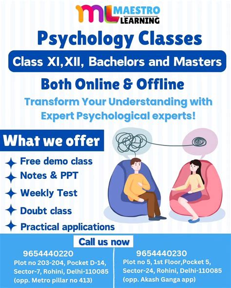 Maestro Learning-Psychology Classes in Rohini