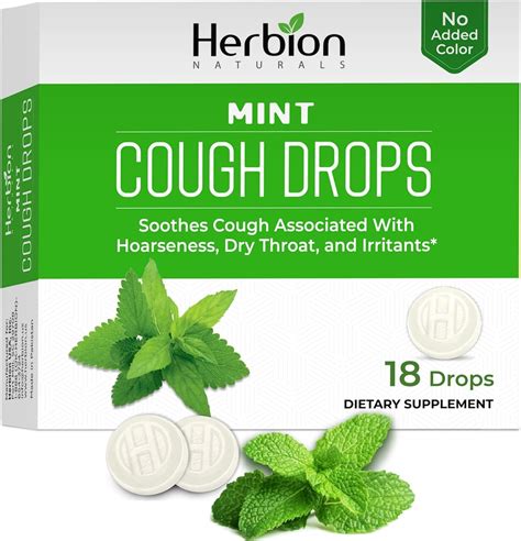 Herbion Naturals Cough Drops - Natural Mint Flavor, India | Ubuy