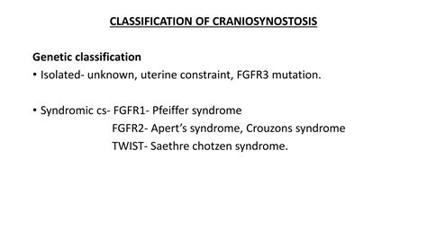 CRANIOSYNOSTOSIS CRANIO SYNOSTOSIS | PPTX