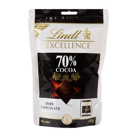 Lindt Excellence 70 % Cocoa Dark Chocolate Mini Slabs 150 g ...