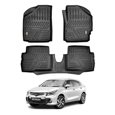 Amazon Basics 5D Custom Fit Car Floor Mats for Baleno | Odor Free ...