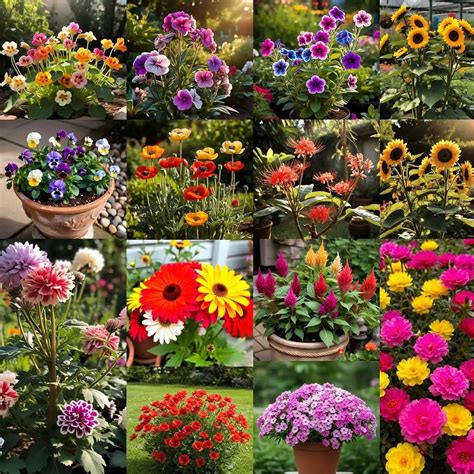 50 Varieties HYBRID Flower Seeds Combo - All Year Flower Seeds Combo ...