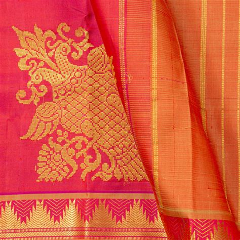 Kanchipuram Small Border Silk Sarees, Short Border Kanjivaram | Panjavarnam