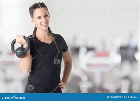 Female Personal Trainer stock image. Image of equipment - 104809829