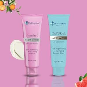 Blu Essentials Face Wash & Night Cream Combo | Brightening Face Wash ...