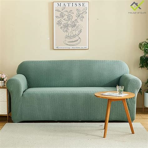 Universal Polar Fleece 220 GSM Fabric Sofa Cover(Pastel Green) – House ...
