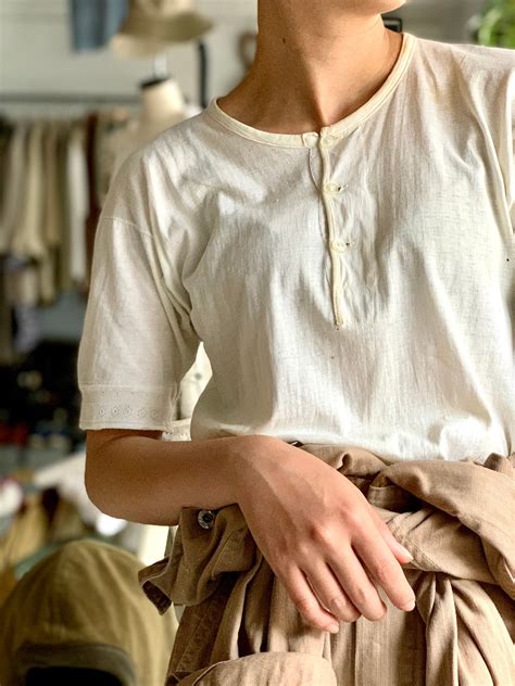 40’s vintage “Henry neck rib under wear” | KEY WEB STORE